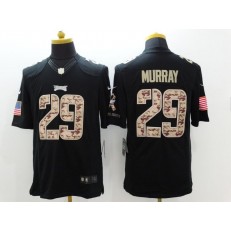 Philadelphia Eagles #29 DeMarco Murray Black Men Stitched Nike NFL Limited Salute to Service Jersey