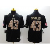 Philadelphia Eagles #43 Darren Sproles Black Men Stitched Nike NFL Limited Salute to Service Jersey