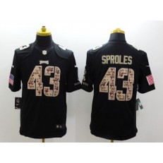 Philadelphia Eagles #43 Darren Sproles Black Men Stitched Nike NFL Limited Salute to Service Jersey