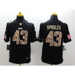 Philadelphia Eagles #43 Darren Sproles Black Men Stitched Nike NFL Limited Salute to Service Jersey