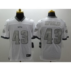 Philadelphia Eagles #43 Darren Sproles White Platinum NFL Nike Limited Men Jersey