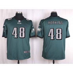 Philadelphia Eagles #48 Wes Hopkins Dark Green Men Nike NFL Game Jersey