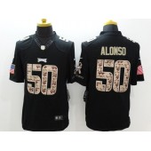 Philadelphia Eagles #50 Kiko Alonso Black Men Stitched Nike NFL Limited Salute to Service Jersey