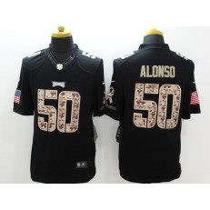 Philadelphia Eagles #50 Kiko Alonso Black Men Stitched Nike NFL Limited Salute to Service Jersey