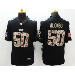 Philadelphia Eagles #50 Kiko Alonso Black Men Stitched Nike NFL Limited Salute to Service Jersey