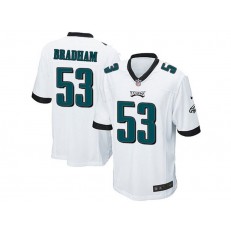 Philadelphia Eagles #53 Nigel Bradham White Stitched NFL Reited Player Nike Game Men Jersey