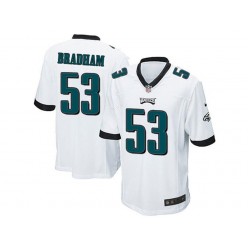 Philadelphia Eagles #53 Nigel Bradham White Stitched NFL Reited Player Nike Game Men Jersey