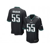 Philadelphia Eagles #55 Brandon Graham Black Stitched NFL Reited Player Nike Game Men Jersey