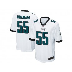 Philadelphia Eagles #55 Brandon Graham White Stitched NFL Reited Player Nike Game Men Jersey