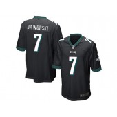 Philadelphia Eagles #7 Ron Jaworski Black Stitched NFL Reited Player Nike Game Men Jersey