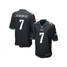 Philadelphia Eagles #7 Ron Jaworski Black Stitched NFL Reited Player Nike Game Men Jersey