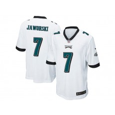 Philadelphia Eagles #7 Ron Jaworski White Stitched NFL Reited Player Nike Game Men Jersey