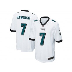 Philadelphia Eagles #7 Ron Jaworski White Stitched NFL Reited Player Nike Game Men Jersey