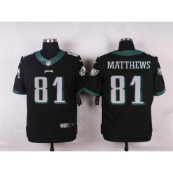Philadelphia Eagles #81 Jordan Matthews Black Alternate Men Stitched Nike NFL New Elite Jersey