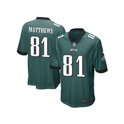 Philadelphia Eagles #81 Jordan Matthews Midnight Green Stitched NFL Reited Player Nike Game Men Jersey