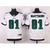 Philadelphia Eagles #81 Jordan Matthews White Road Stitched NFL Nike Elite Men Jersey