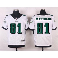 Philadelphia Eagles #81 Jordan Matthews White Road Stitched NFL Nike Elite Men Jersey