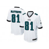 Philadelphia Eagles #81 Jordan Matthews White Stitched NFL Reited Player Nike Game Men Jersey