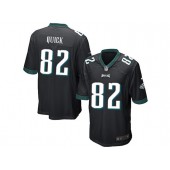 Philadelphia Eagles #82 Mike Quick Black Stitched NFL Reited Player Nike Game Men Jersey