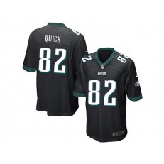 Philadelphia Eagles #82 Mike Quick Black Stitched NFL Reited Player Nike Game Men Jersey