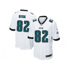 Philadelphia Eagles #82 Mike Quick White Stitched NFL Reited Player Nike Game Men Jersey