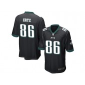 Philadelphia Eagles #86 Zach Ertz Black Stitched NFL Reited Player Nike Game Men Jersey