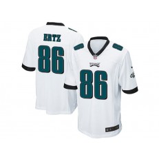 Philadelphia Eagles #86 Zach Ertz White Stitched NFL Reited Player Nike Game Men Jersey