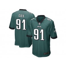 Philadelphia Eagles #91 Fletcher Cox Midnight Green Stitched NFL Reited Player Nike Game Men Jersey