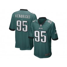 Philadelphia Eagles #95 Mychal Kendricks Midnight Green Stitched NFL Reited Player Nike Game Men Jersey
