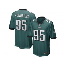 Philadelphia Eagles #95 Mychal Kendricks Midnight Green Stitched NFL Reited Player Nike Game Men Jersey