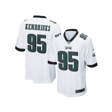 Philadelphia Eagles #95 Mychal Kendricks White Stitched NFL Reited Player Nike Game Men Jersey