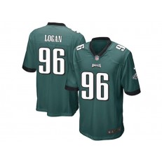 Philadelphia Eagles #96 Bennie Logan Midnight Green Stitched NFL Reited Player Nike Game Men Jersey