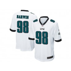 Philadelphia Eagles #98 Connor Barwin White Stitched NFL Reited Player Nike Game Men Jersey