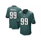 Philadelphia Eagles #99 Jerome Brown Midnight Green Stitched NFL Reited Player Nike Game Men Jersey