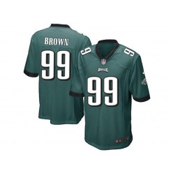 Philadelphia Eagles #99 Jerome Brown Midnight Green Stitched NFL Reited Player Nike Game Men Jersey