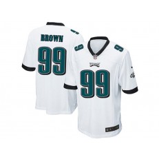 Philadelphia Eagles #99 Jerome Brown White Stitched NFL Reited Player Nike Game Men Jersey