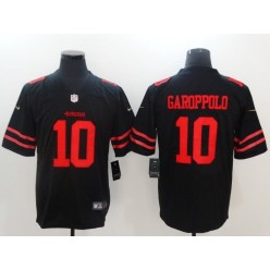 San Francisco 49ers #10 Jimmy Garoppolo Black Vapor Untouchable Limited Nike NFL Men Jersey
