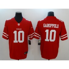 San Francisco 49ers #10 Jimmy Garoppolo Red Vapor Untouchable Limited Nike NFL Men Jersey