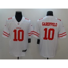San Francisco 49ers #10 Jimmy Garoppolo White 2017 Vapor Untouchable Stitched NFL Nike Limited Men Jersey