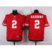 San Francisco 49ers #2 Blaine Gabbert Elite Red Team Color Nike NFL Men Jersey