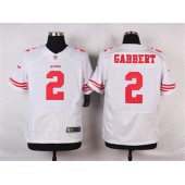 San Francisco 49ers #2 Blaine Gabbert Elite White Nike NFL Men Jersey