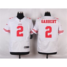 San Francisco 49ers #2 Blaine Gabbert Elite White Nike NFL Men Jersey
