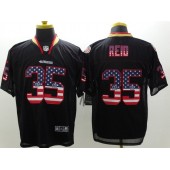 San Francisco 49ers #35 Eric Reid 2014 USA Flag Fashion Black Elite Nike NFL Men Jersey