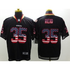 San Francisco 49ers #35 Eric Reid 2014 USA Flag Fashion Black Elite Nike NFL Men Jersey