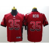 San Francisco 49ers #35 Eric Reid Drift Fashion Red Elite Nike NFL Men Jersey
