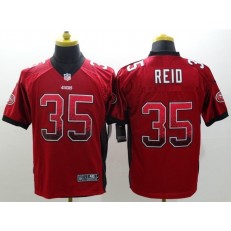 San Francisco 49ers #35 Eric Reid Drift Fashion Red Elite Nike NFL Men Jersey