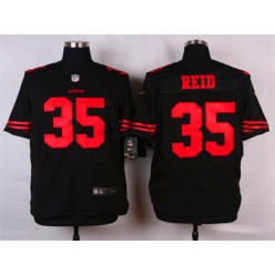 San Francisco 49ers #35 Eric Reid Elite Black Nike NFL Men Jersey