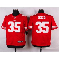 San Francisco 49ers #35 Eric Reid Elite Red Team Color Nike NFL Men Jersey