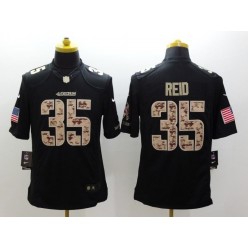 San Francisco 49ers #35 Eric Reid Salute to Service Black Limited Nike NFL Men Jersey