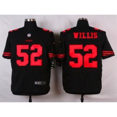 San Francisco 49ers #52 Patrick Willis Elite Black Nike NFL Men Jersey